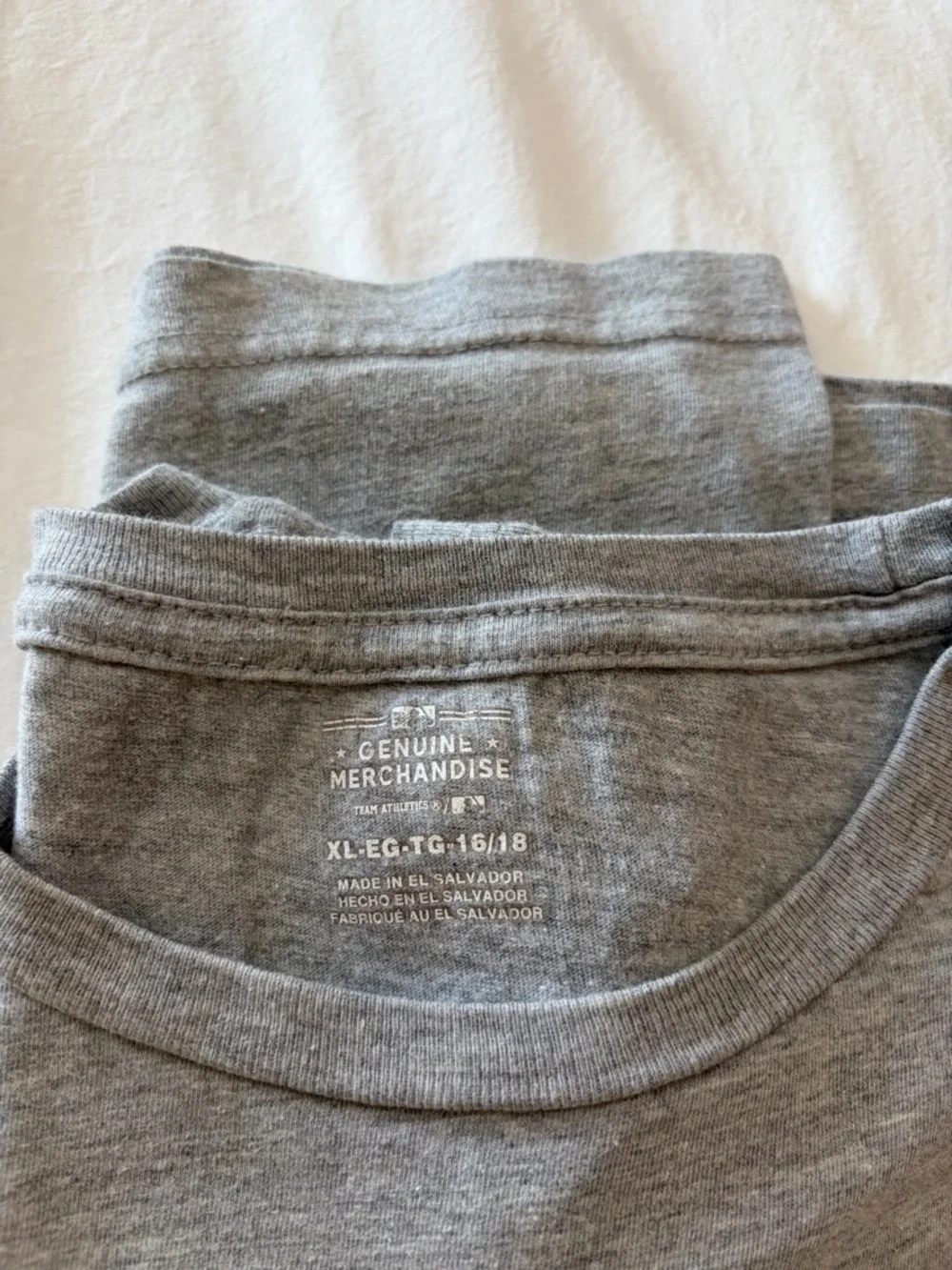 Genuine Merchandise Gray Crewneck Tee with White Print(31)